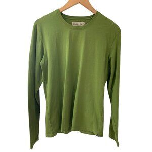 Cutler & CO New Zealand Men's Green Long Sleeve Cotton Spandex T-shirt Size M